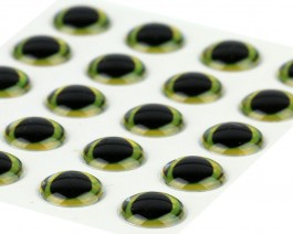 Ultra 3D Epoxy Eyes, Basic Yellow, 7 mm